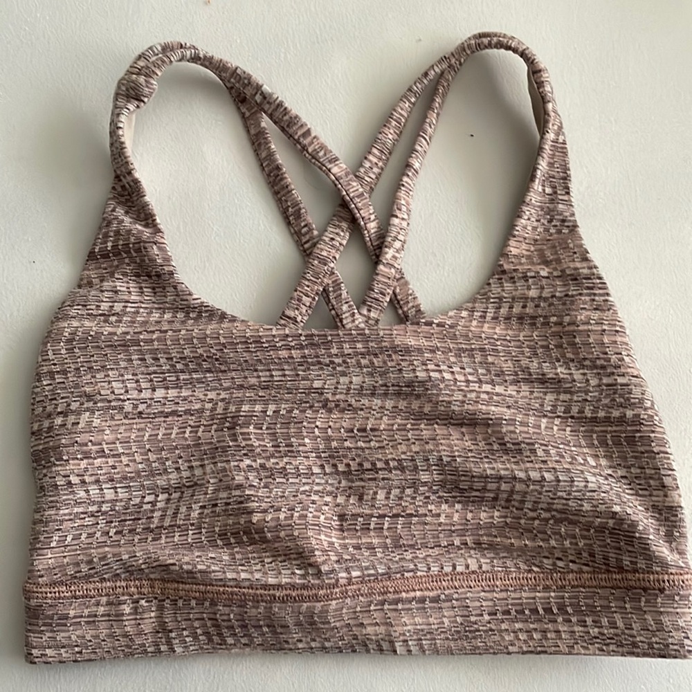 LULULEMON sports bra pink pattern